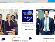 Tablet Screenshot of languageland.com.br